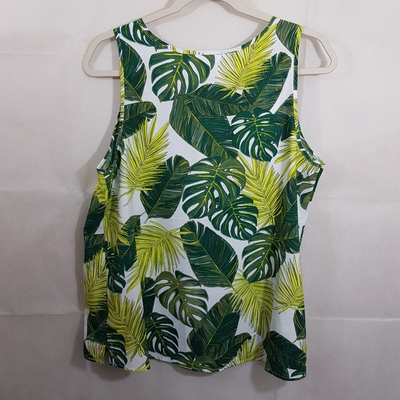 Leafy Multi Color Tank Top Large - Picture 2 of 7